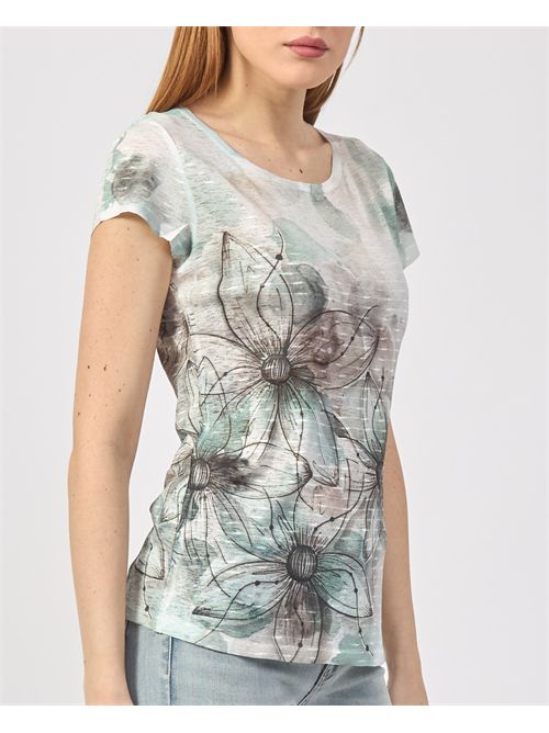 T-shirt girocollo Yes Zee con stampa sublimatica YES ZEE | T236-Y3022909